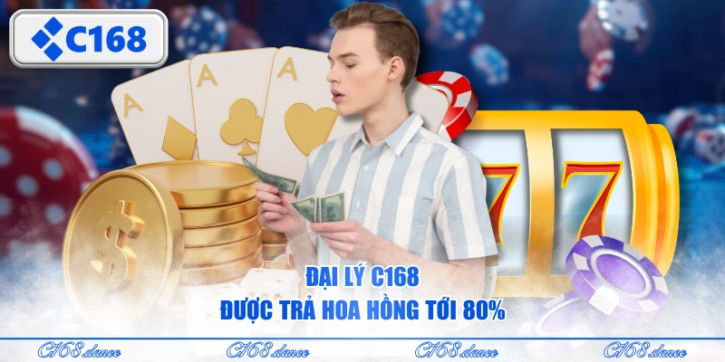 Đại lý C168 được trả hoa hồng tới 80%